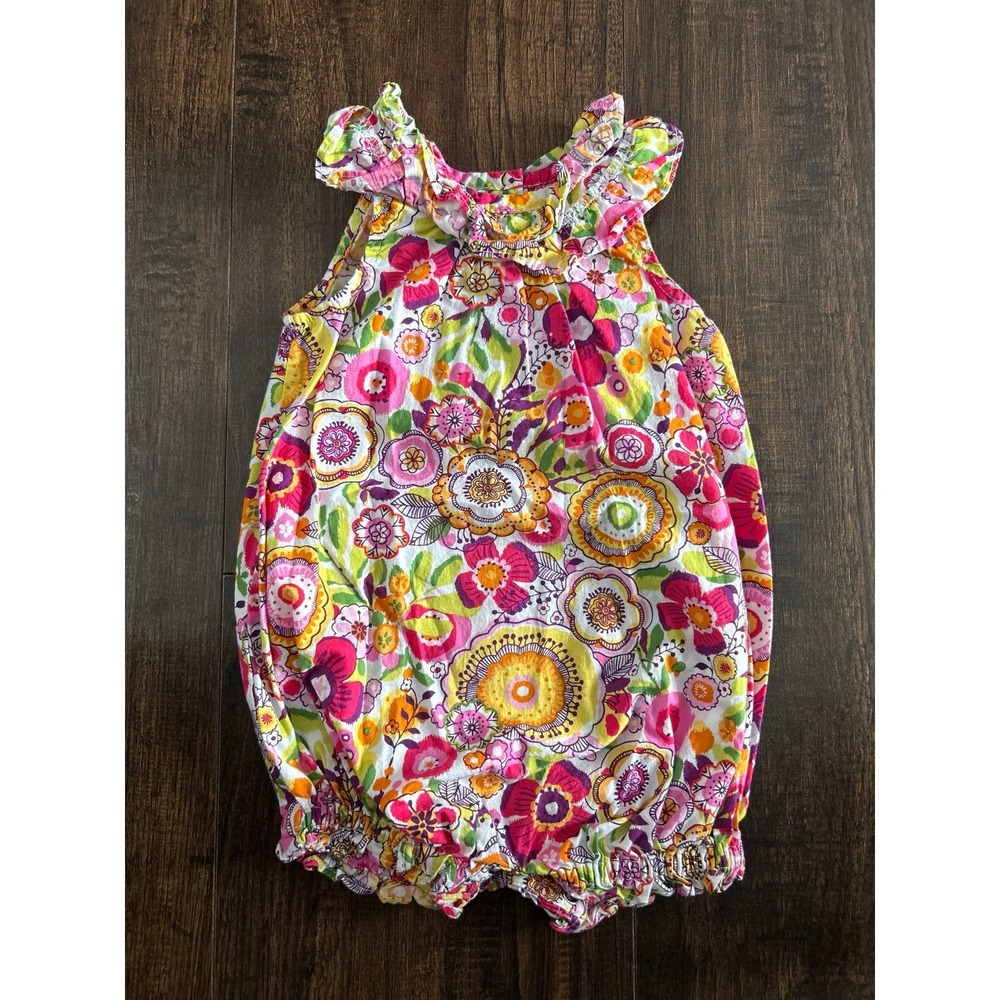3-6M Vera Bradley floral bubble romper